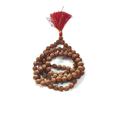 5 Mukhi Rudraksha Chikna Pathari Mala