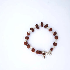 1 to 14 Mukhi Sarv Siddha Rudraksha Bracelet In Pure Silver