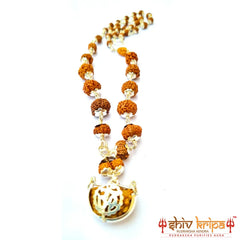 Rudraksha Mala in Pure Silver