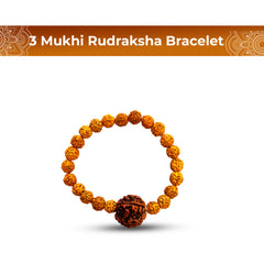 3 Mukhi Rudraksha Bracelet