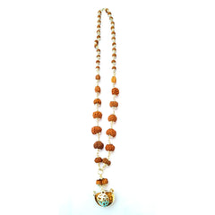 Rudraksha Mala in Pure Silver