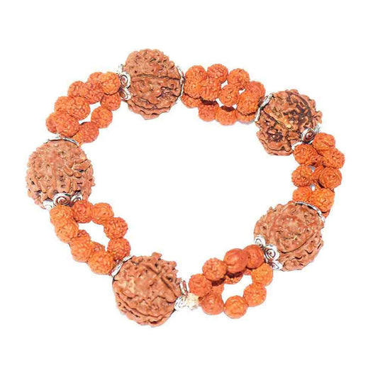 Designer 5 Mukhi Nepali Rudraksha Bracelet