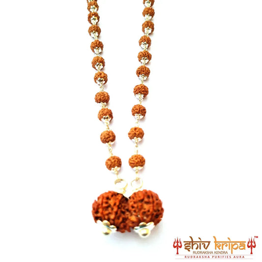 Gauri Shankar 5 Mukhi Rudraksha Mala