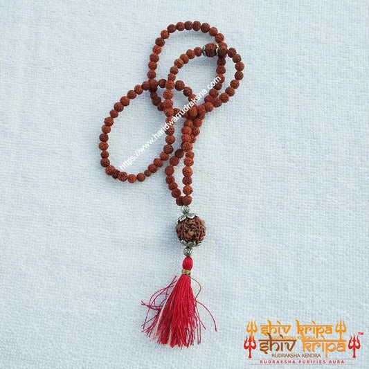 Real 5 Mukhi Rudraksha Mala Nepali