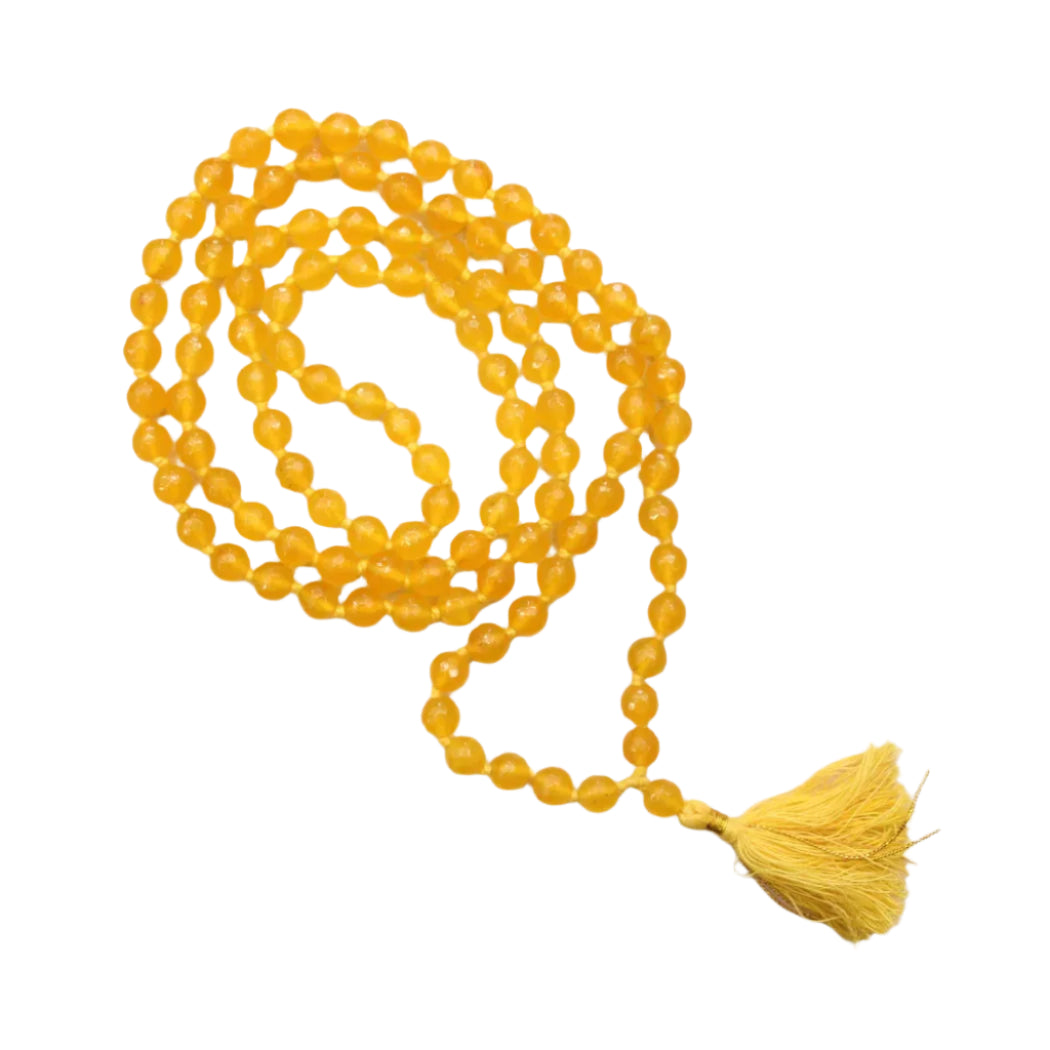 Yellow Agate Mala