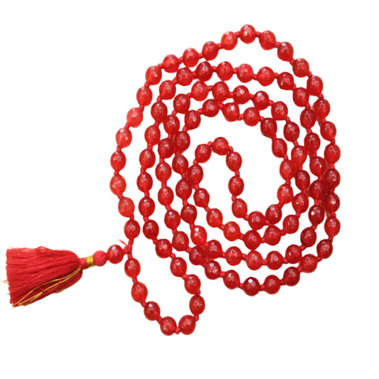 Red Agate Mala