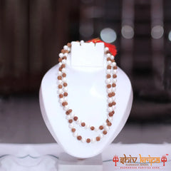 Rudraksha With Pearl Mala