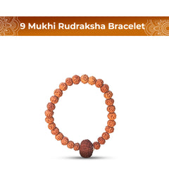 9 Mukhi Rudraksha Bracelet