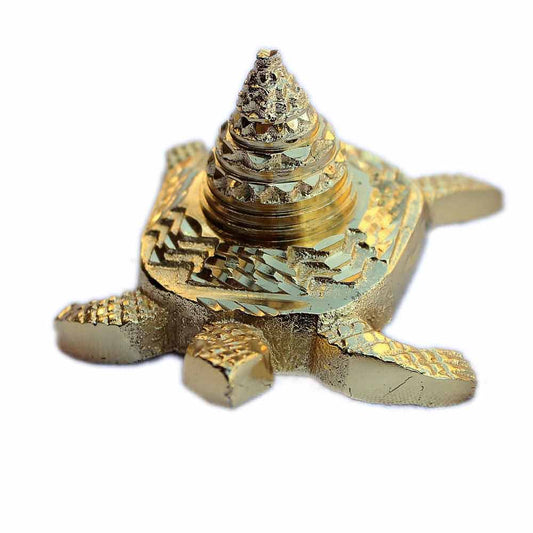 Pure Brass Tortoise Shri Yantra 3x3