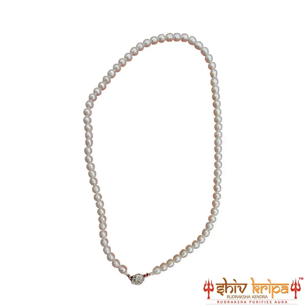 Real pearl necklace with rose flower design pendant