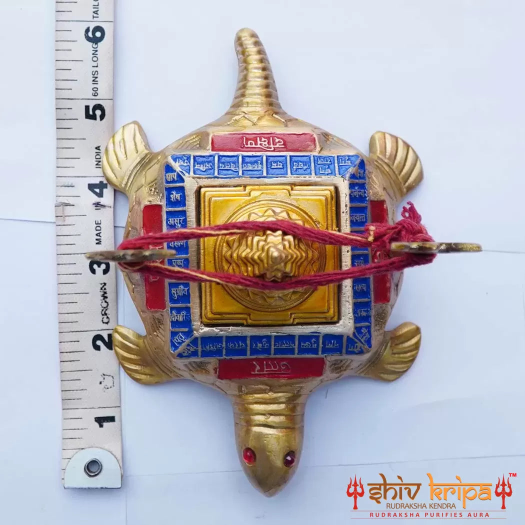 Shri Red Blue Shri Yantra Tortoise Yantra