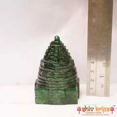 Green Jade Meru Shri Yantra