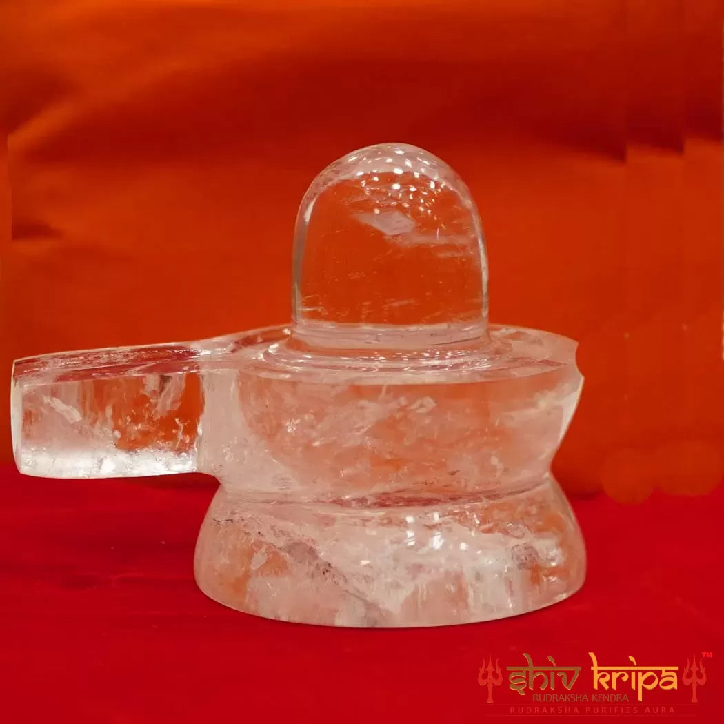 Natural Rock-Quartz(Sphatik) Shivling