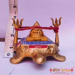 Shri Red Blue Shri Yantra Tortoise Yantra