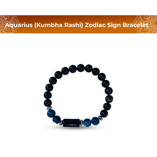 Aquarius (Kumbha Rashi) Zodiac Sign Bracelet