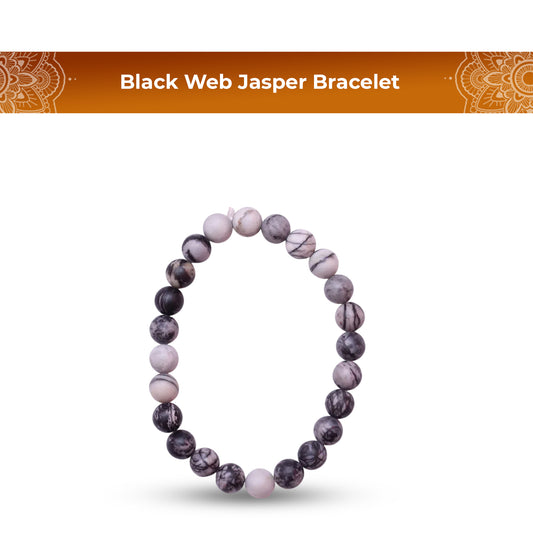 Black Web Jasper Bracelet