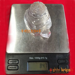 Crystal stone Shree Yantra on Tortoise eighty four gram