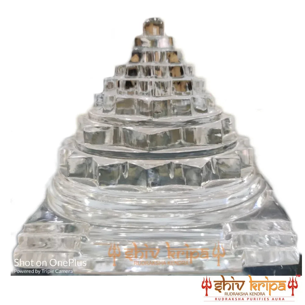 Sphatik Shri Yantra Twenty-Five-Nine-Gram