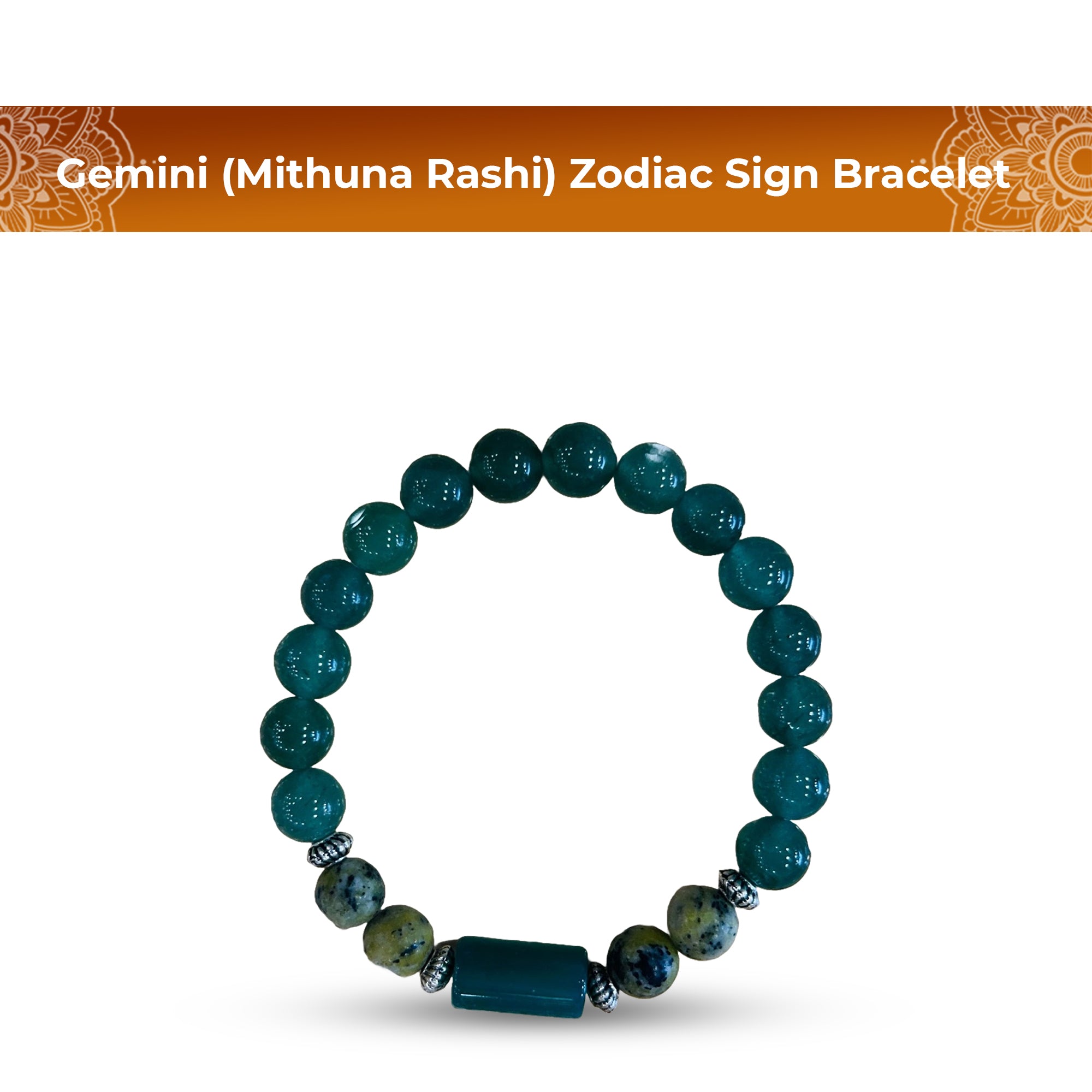 Gemini (Mithuna Rashi) Zodiac Sign Bracelet