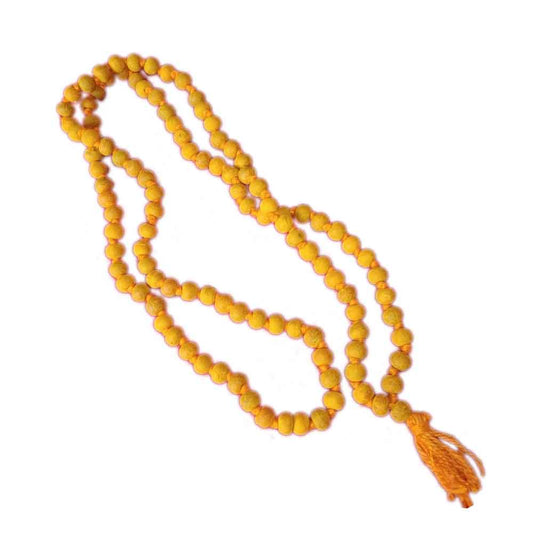 Pure turmeric (haldi mala) 108+1 beads