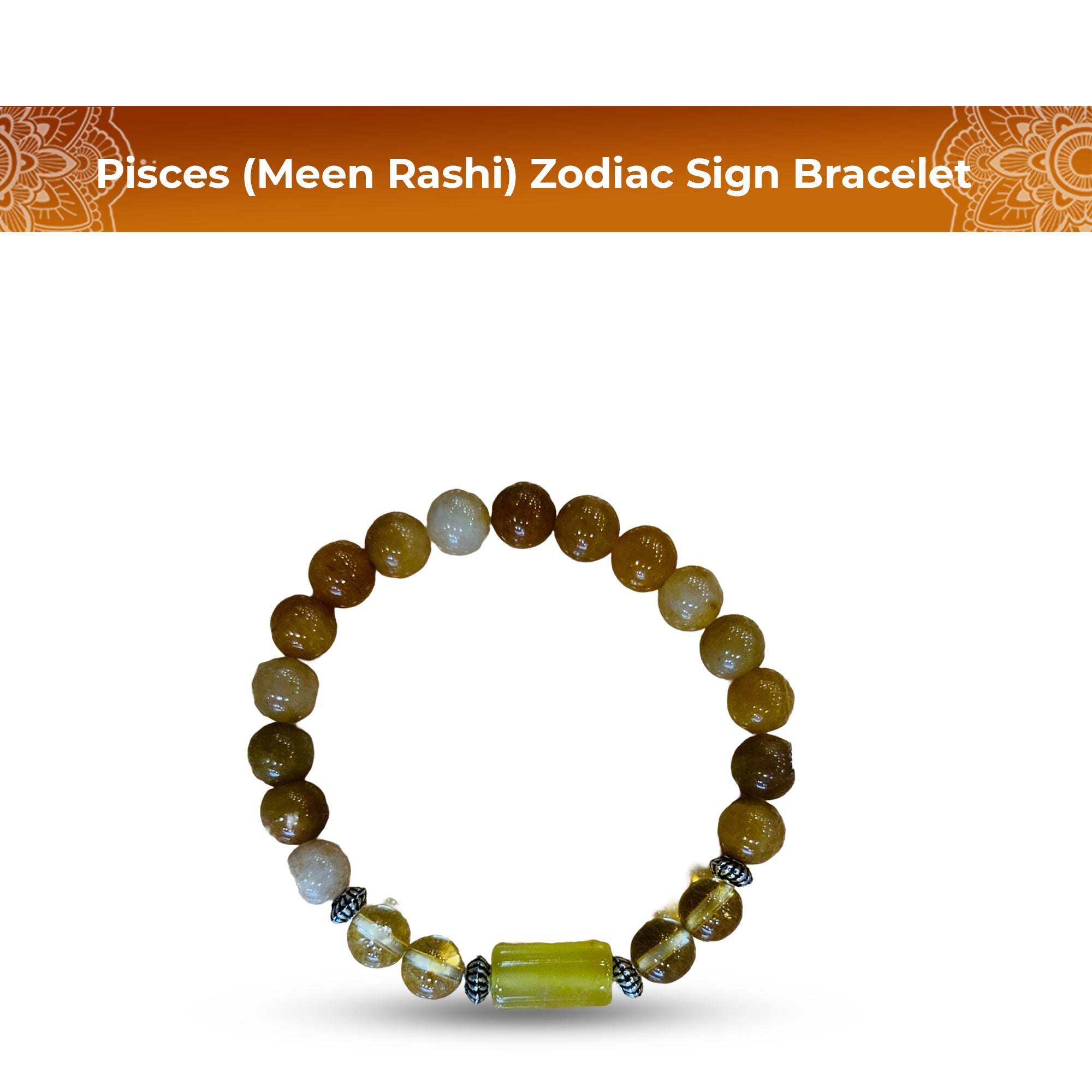 Pisces (Meen Rashi) Zodiac Sign Bracelet