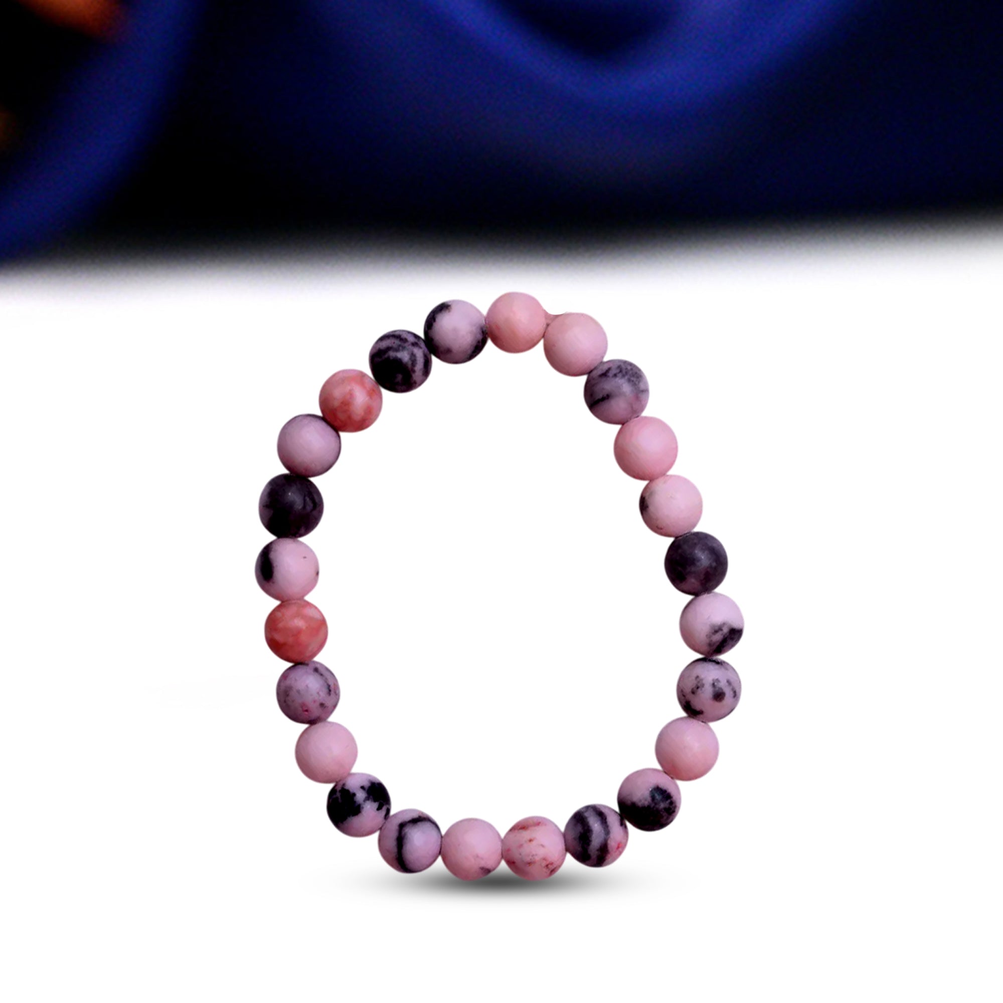 Pink Zebra Stone Bracelet