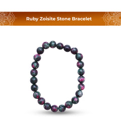 Ruby Zoisite Stone Bracelet