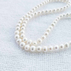 Real pearl necklace with rose flower design pendant