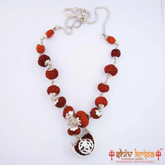 Rudraksha Mala in Pure Silver