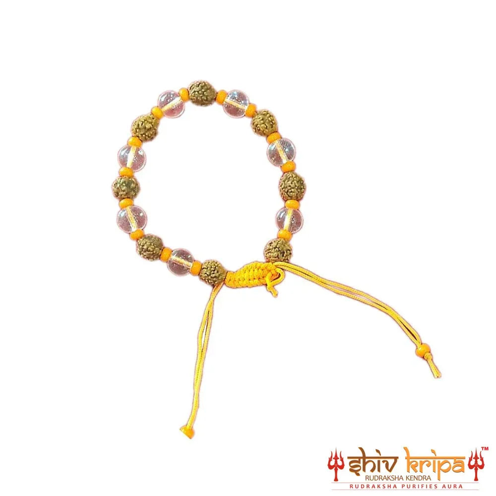 Rudraksha & Sphatik Bracelet