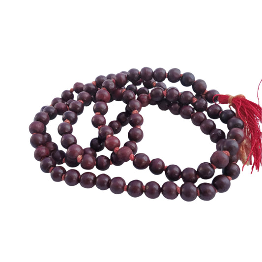 Natural Red Sandal Wood Mala