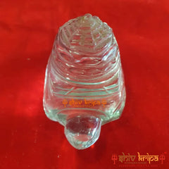 Crystal stone Shree Yantra on Tortoise one hundred seventy nine gram