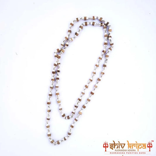 Tulsi Mala Made in Pure Silver 92.5 ct